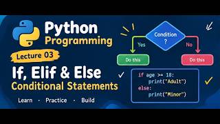 Details Python Lecture 03 | If, Elif & Else | Conditional Statements in Python News
