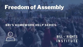 Freedom of Assembly | BRI's Homework Help Series
