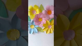 【工作遊び】大きな花の壁面飾り!