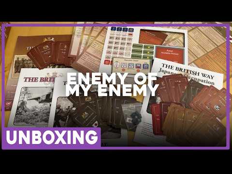 Unboxing | Enemy Of My Enemy | GMT Games | The Players' Aid