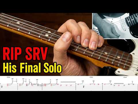 RIP Stevie Ray Vaughan | His Final Solo (with tabs)
