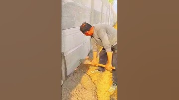 Smart Worker Techniques Leveling Cement Using Very Simple And Super Smart Tools #Shorts