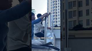 $800 budget, $3000 quality!Internal slot glass handrails with engineering-grade stainless steel