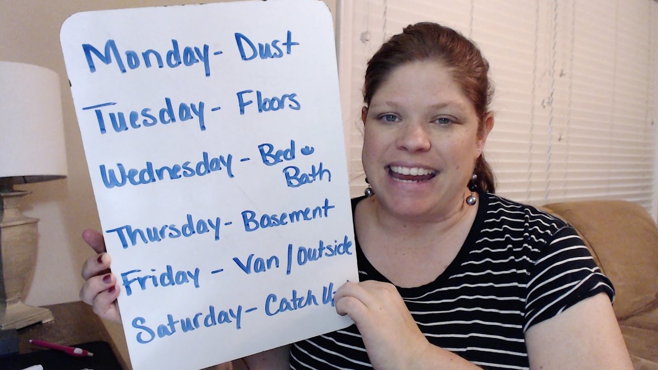 Weekly Rotation Chores for Getting the House Clean - YouTube