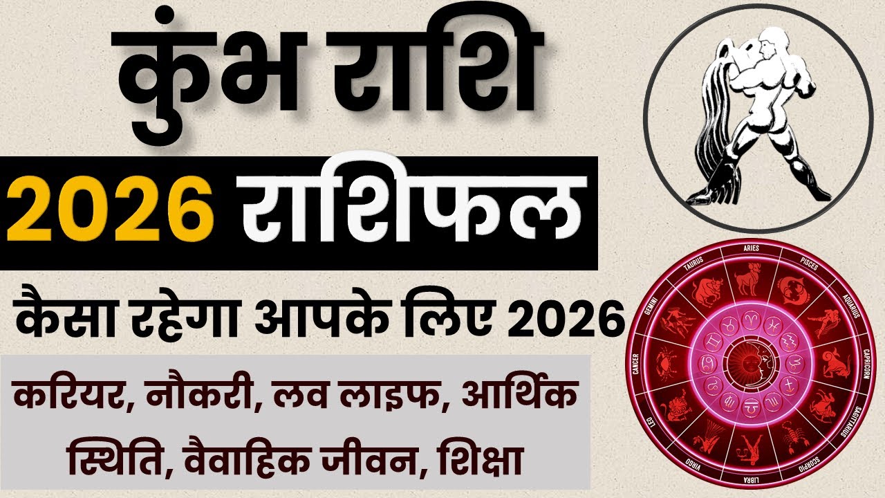 Kumbh Rashi 2026 | कुंभ राशि 2026 वार्षिक राशिफल | Kumbh Rashi 2026 Prediction