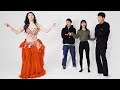 Koreans meet belly dancer for the first time!
