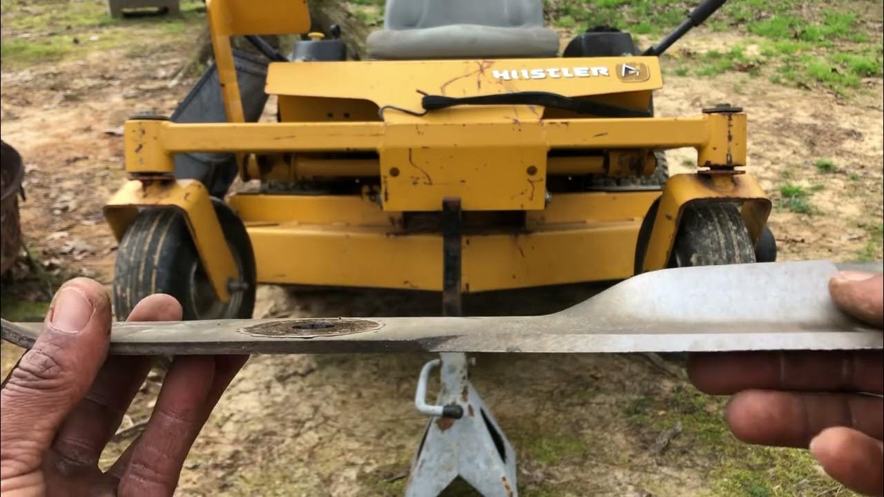 Zero Turn blade sharpening YouTube