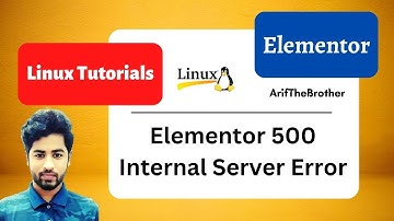 Server error (500 internal Server Error) in ubuntu || Elementor In wordpress