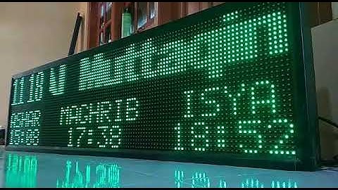 Jam sholat running text 085743320570