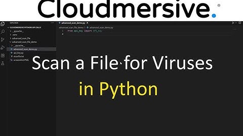 How to Scan a File for Viruses and Verify its Contents in Python using Cloudmersive