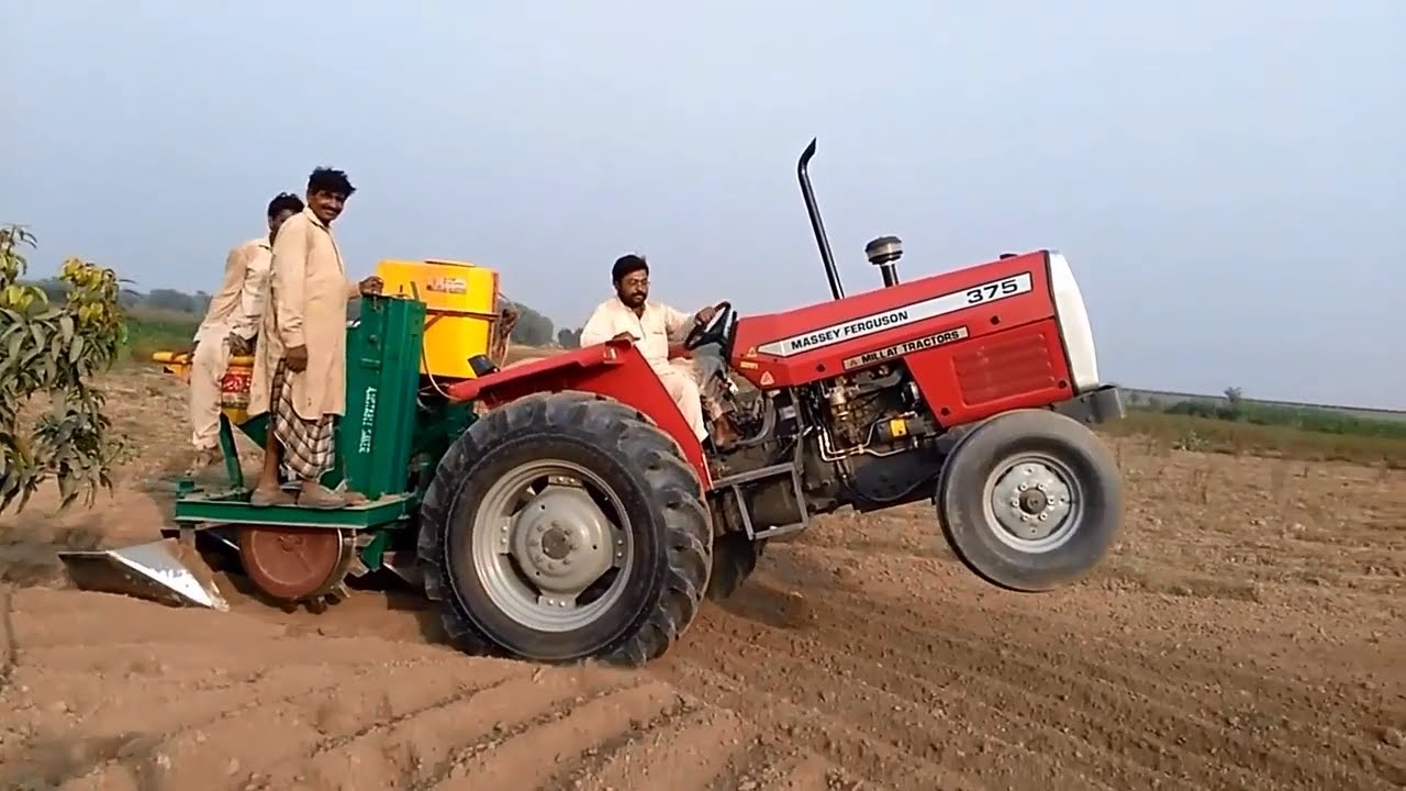 Massey Ferguson 375 Tractor Front Wheeling Tractor Wheeling MF 375 Tractor YouTube