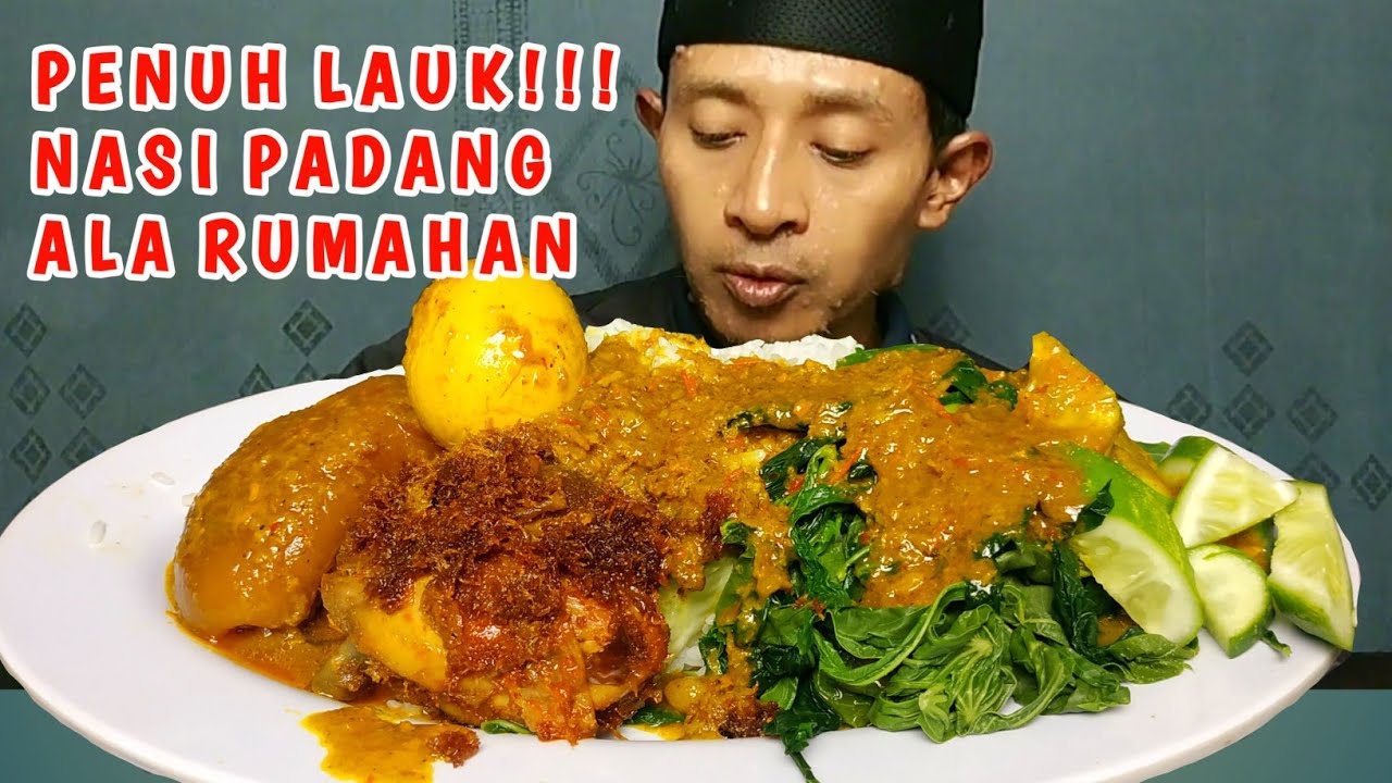 MANTAP!! NASI PADANG KIKIL SUPER TEBAL AYAM SERUNDENG TELOR