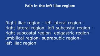 Physical examination of a surgical patient