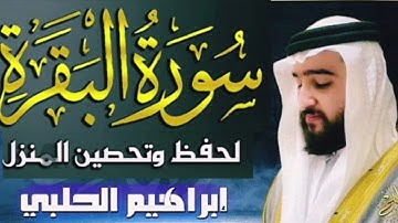 سورة البقرة كاملة لتحصين البيوت وطرد الشياطين والجن استمع لها عند النوم 😴😴||  القارئ #ابراهيم_الحلبي