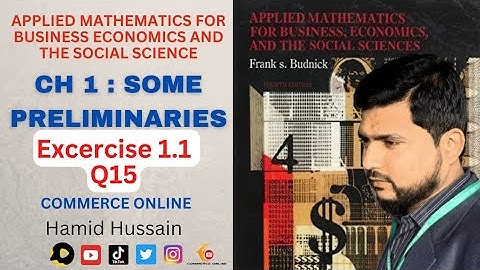 Applied Methamtics Chapter 1 Some Preliminaries  Excercise 1.1 Q15