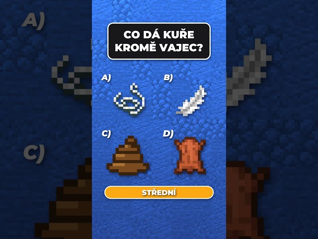 Minecraft Kvíz Ep21 – Co ti dá kuře kromě vajec? 🐔