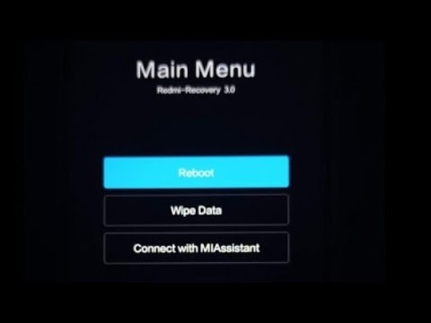 Main Menu Redmi Recovery 5.0