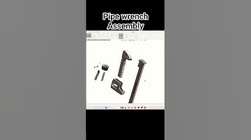 Pipe Wrench assembly SolidWorks Tutorial! SolidWorks