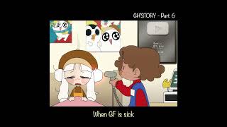 [6] When Gf Is Sick 😷 | Gh'story | #Animation #Anime