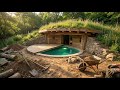 Insane Underground Circular House Build with Secret Swimming Pool