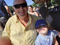 Colin Watling- Grandson Cillian &amp; me on min Steam Train-South Marine park South Shields, England