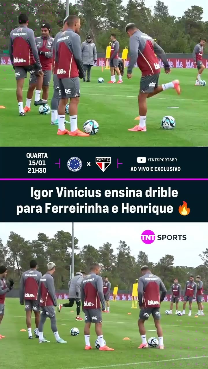 APRENDE AÍ! IGOR VINÍCIUS ENSINANDO GERAL NO TREINO DO SÃO PAULO! #shorts