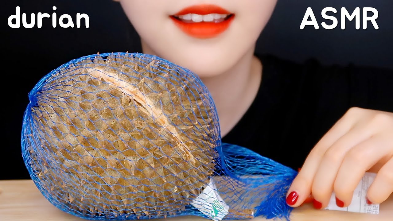 DURIAN ASMR EXOTIC FRUITS ASMR FRUITS EATING ASMR NO TALKINGドリアン食べる音