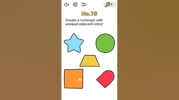 Create a rectangle with unequal adjacent sides Brain Out - Can you pass it - Logic in Desc. Level 75