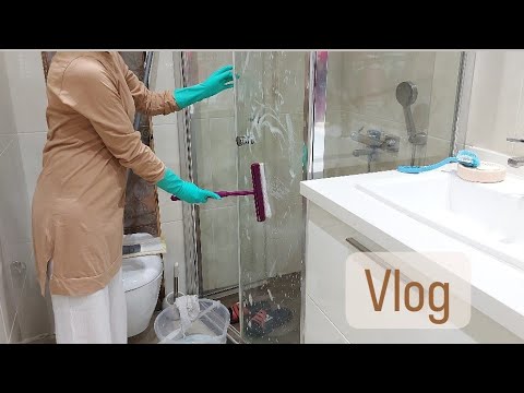 KOLAY VE DETAYLI BANYO TEMİZLİK TÜYOLARI 🧚‍♀️ HER KÖŞEYE GİRDİM 🌱 TAHILLI GALETA / sessiz vlog