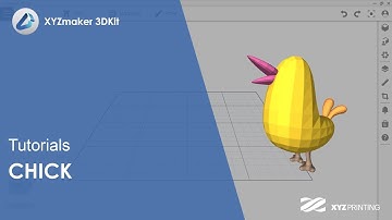 XYZmaker 3DKit Tutorials l How to Draw a Chick with Freeform