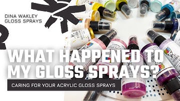 What Happened to My Gloss Sprays? || Dina Wakley Acrylic Gloss Sprays