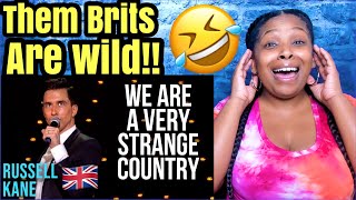 American Reacts to Why Are British People So Different To Everyone Else | Russell Kane Live