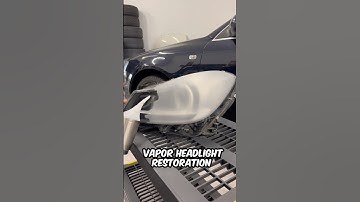 How to restore headlights with vapor