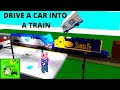 Johny Shows Roblox Drive a Car Into A Train Roblox Train Crash