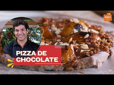 Vídeo: Peras Em Uma Nuvem De Chocolate E Amêndoa