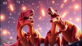 Dancing Dinosaurs in Space | Countdown Rhyme | Kids Nursery Songs