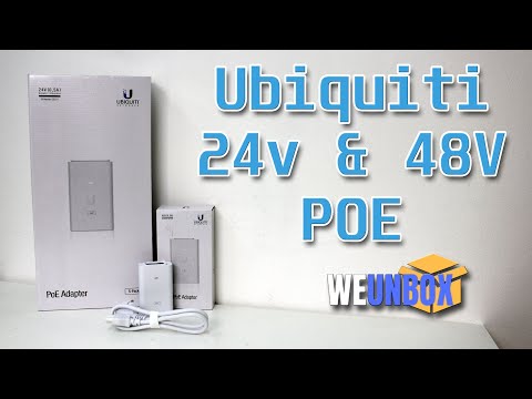 Unboxing Ubiquiti 24v & 48v POE Adapters/Injectors