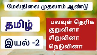 11th std Tamil iyal 2 New book | Book Back Answers | iyal 2 question paper