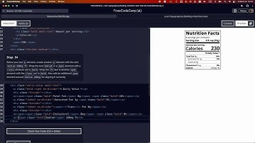 Learn Typography by Building a Nutrition Label - Step 54 #freecodecamp #learncss #typography #label