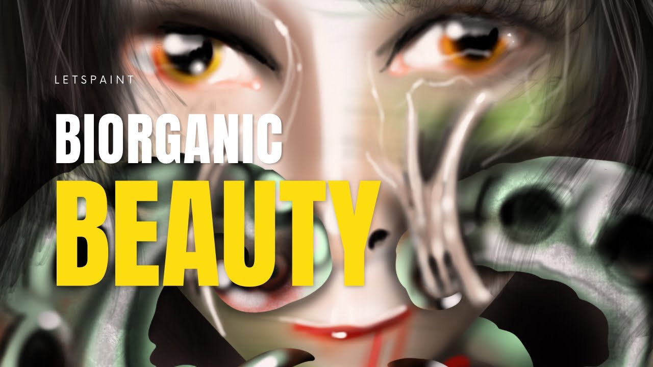 How to Draw Bio Organics | Speed Paint | Realistic | Scary | Detailed ...
