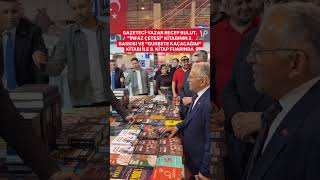 🔴 GAZETECİ-YAZAR RECEP BULUT, “İNFAZ ÇETESİ” VE “GURBETE KAÇACAĞIM” KİTABI İLE 8. KİTAP FUARINDA