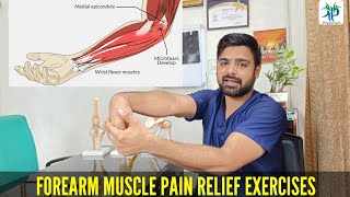 Forearm muscle pain relief exercises | हाथ में दर्द की एक्सरसाइज @DrSunilTankPhysioPoint