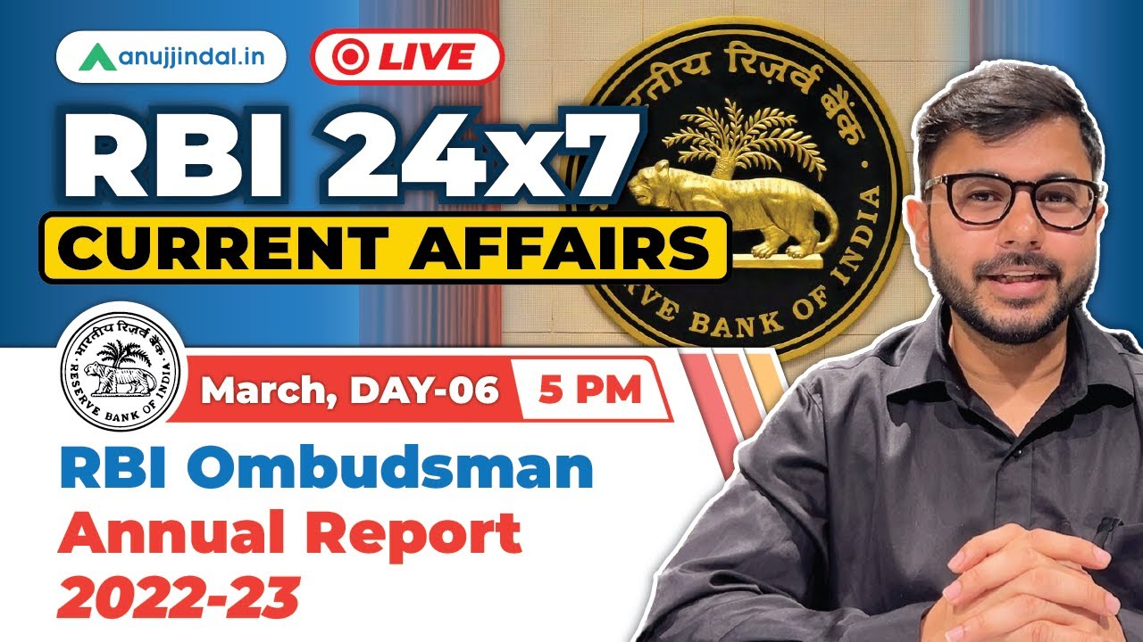 Anuj Ranjan Rbi RBI Current Affairs | Finance Current Affairs | RBI 247 Anuj Jindal ...