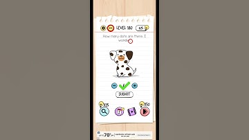 Brain Test Level 180 How many dots are there, I wonder Answer