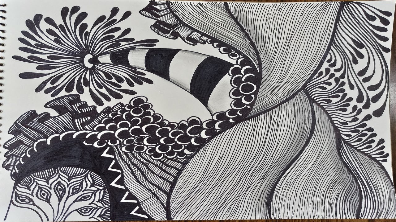 Zentangle | Abstract Art | Pencil Art | Shobhana: The Multitasker - YouTube