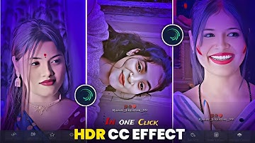 New Trending Alight Motion HDR Blue Effect Video Editing | Hdr Cc Effect Video Editing Tutorial