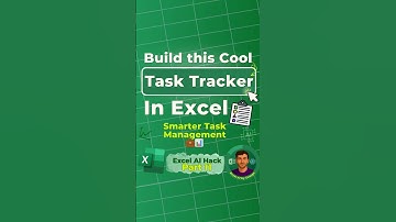 ✅ How I Made This Auto-Updating Excel dashboard Task Tracker (cool to do list) #excel