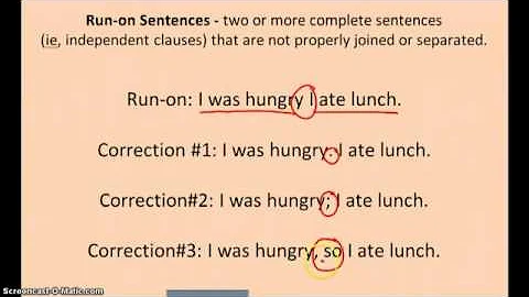 Grammar Lesson 23 1  Run ons, Comma Splices, and Fragments - DayDayNews