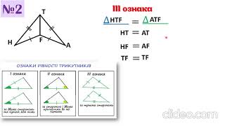 картинка: 7 геометрія Ознаки рівності трикутників