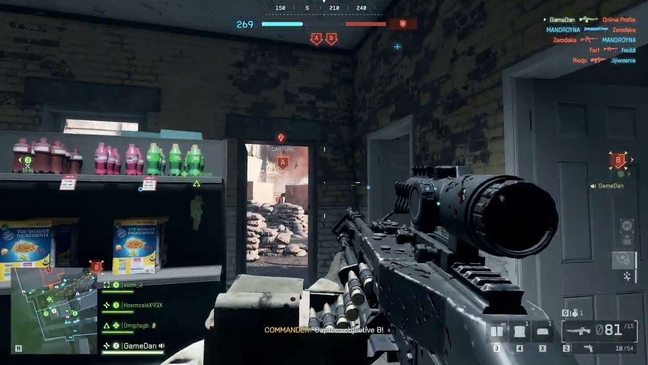 Shooting an incendiary grenade out of the air Battlefield 6